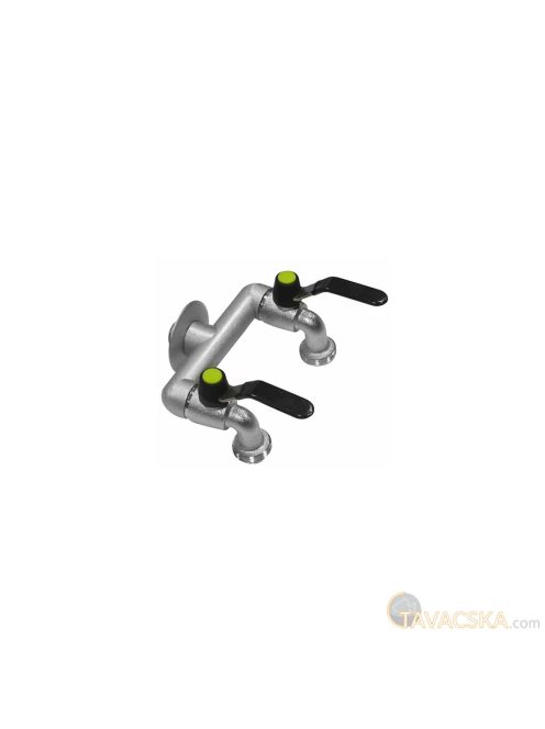 Aquajet kerti csap DUO dupla 1/2- 3/4 x 3/4