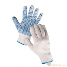 Munkavédelmi kesztyű egyoldalon pöttyözött méret 10