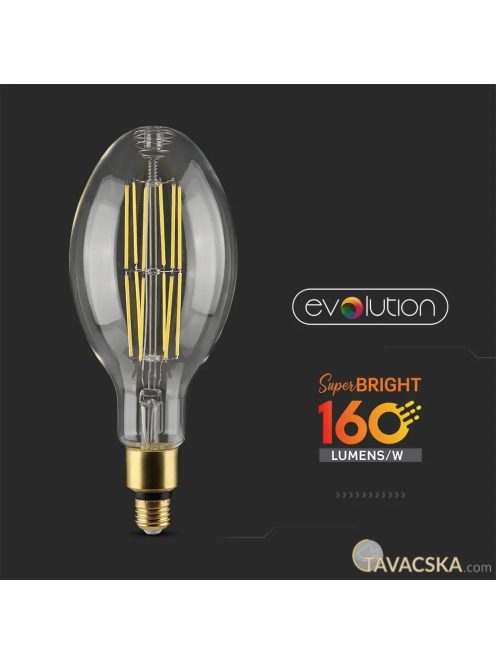 V-TAC 24W E27 hideg fehér filament LED égő 160 Lm/W - SKU 2817