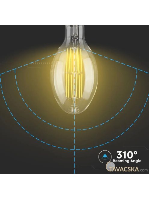 V-TAC 24W E27 hideg fehér filament LED égő 160 Lm/W - SKU 2817