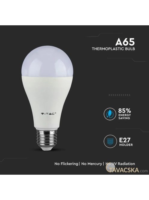 V-TAC 15W E27 hideg fehér LED égő - SKU 161