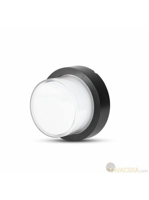 V-TAC 12W kültéri, kerek fali LED lámpa meleg fehér - SKU 8541
