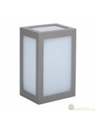 V-TAC 12W kültéri, szürke, szögletes fali LED lámpa hideg fehér - SKU 8339