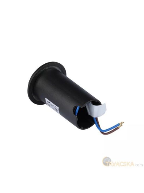 V-TAC 1W 12V kültéri, 2 irányú talajlámpa, fekete, IP67 90°, hideg fehér - SKU 1468