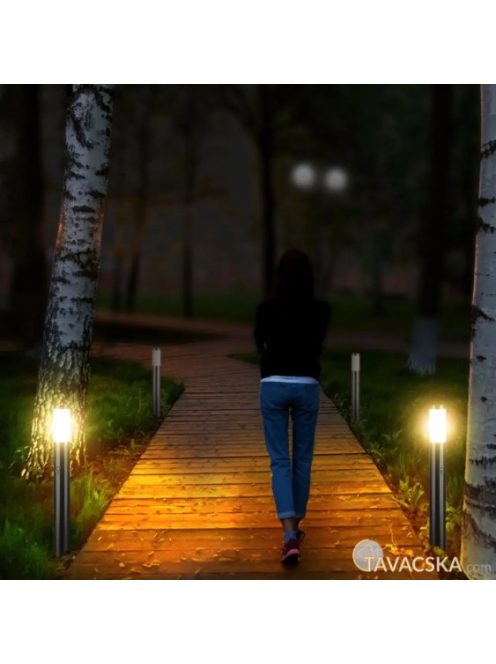 V-TAC kültéri, mozgásérzékelős állólámpa, 80 cm, E27 foglalattal - SKU 8960