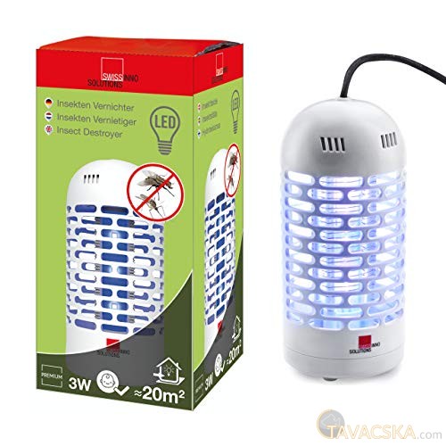 UV szúnyog-légy csapda, hálózati, 3 watt LED