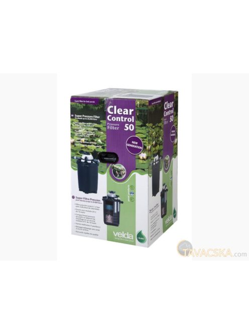 Clear Control 50 nyomás alatti szűrő 18 wattos UVC-vel