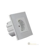 V-TAC Smart - okostelefonnal kapcsolható, WiFi-s, fehér, fali aljzat - SKU 8798