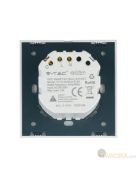 V-TAC Smart - okostelefonnal kapcsolható, WiFi-s, fehér, fali aljzat - SKU 8798