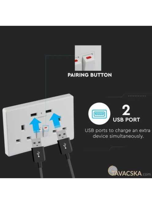 V-TAC Smart - okostelefonról irányítható, rádiófrekvenciás távirányító - SKU 8466