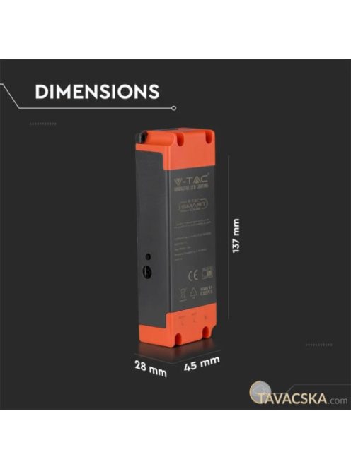 V-TAC Smart - hőmérséklet- és páratartalom szabályzó