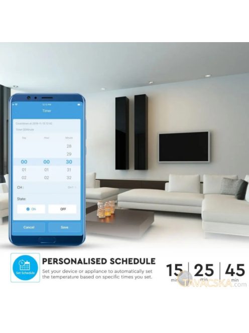 V-TAC Smart - hőmérséklet- és páratartalom szabályzó