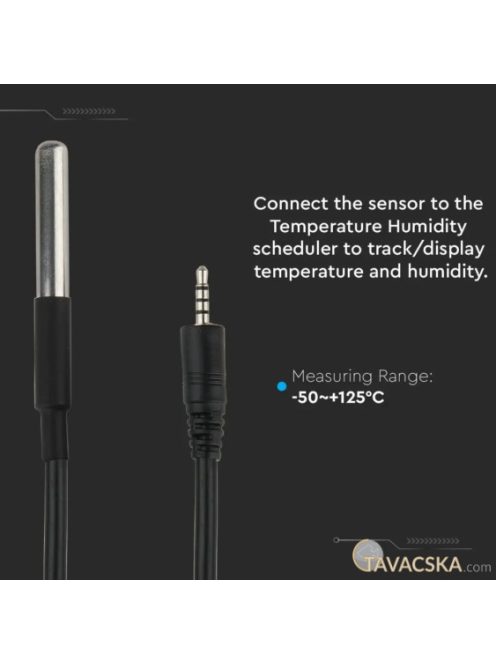 V-TAC Smart IP66 vízálló hőmérséklet érzékelő - SKU 8469