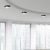 V-TAC 12W ovális IP54 LED lámpa, fekete, meleg fehér fénnyel - SKU 1350