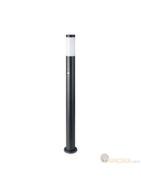 V-TAC kültéri, mozgásérzékelős fekete állólámpa, 110 cm, E27 foglalattal - SKU 8983