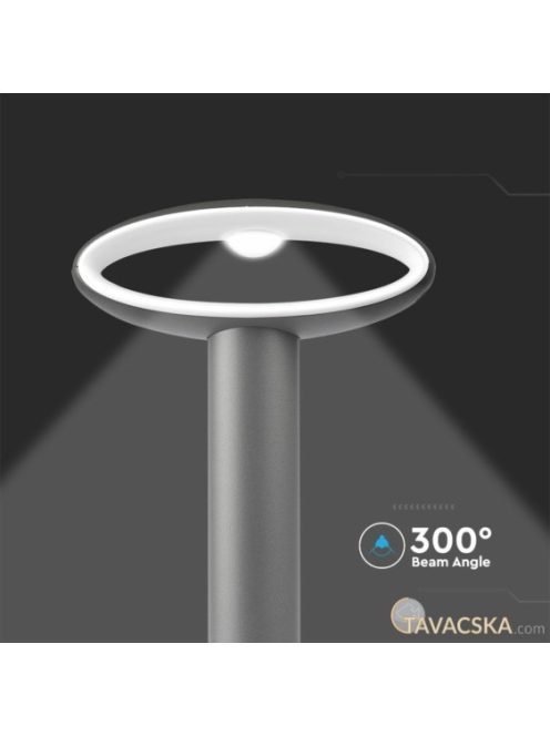 V-TAC kültéri 9W lámpaernyős állólámpa 30 cm, természetes fehér - SKU 5155