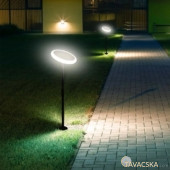 V-TAC leszúrható napelemes LED kerti lámpa állítható magassággal, 2 db, meleg fehér - SKU 6668