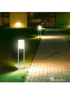   V-TAC 10W kültéri LED lámpa oszlop 80 cm, meleg fehér, fehér házzal - SKU 20116
