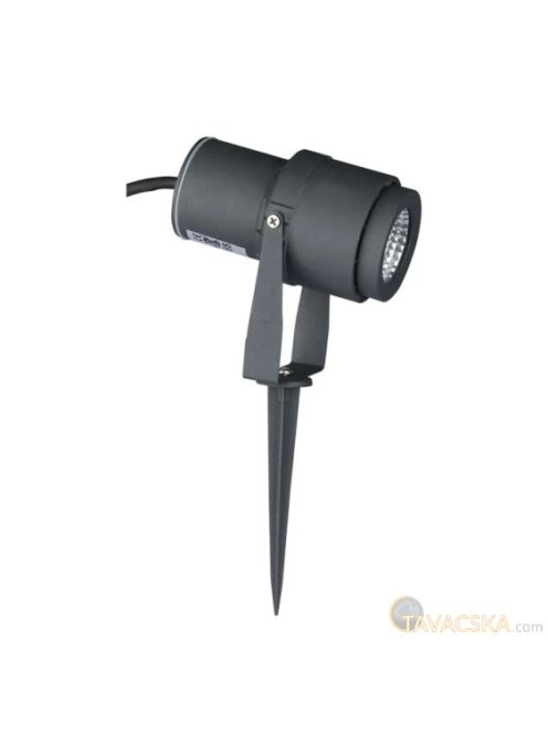 V-TAC 12W, szürke, földbe szúrható talajlámpa, IP65, meleg fehér - SKU 217550