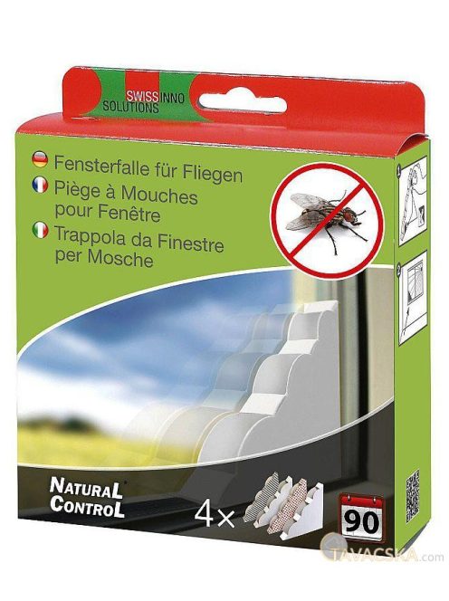 Natural Control dekoros légycsapda ablakba, 4 különböző dizájn/csomag