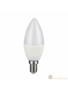 V-TAC E14 okos LED C37 gyertya égő 4.8W RGB+CCT - SKU 212754