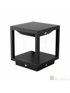 V-TAC fekete házas 2W napelemes LED 16 cm állólámpa, IP65, meleg fehér - SKU 6805