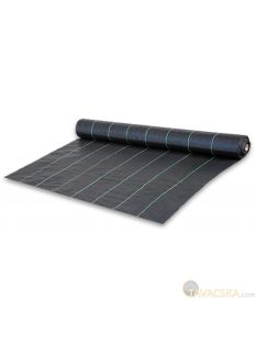 Talajtakaró geotextília fekete UV, 70g, 1,6x100m
