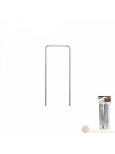   Leszúró tüske agroszövethez/vakondhálóhoz, műfűhöz FÉM "U" alak 3cm/15cm 20db/cs