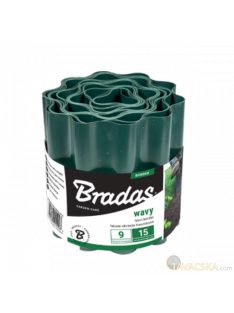 Gyepszegély hullámos 9m x 25cm, zöld OBFG 0925
