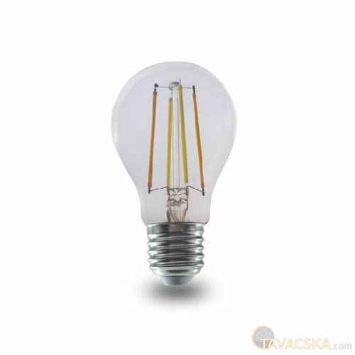 V-TAC E27 okos A60 filament LED égő 7W, CCT - SKU 3001