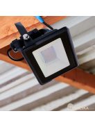 V-TAC okos LED reflektor 10W RGB+CCT, fekete házzal - SKU 3006