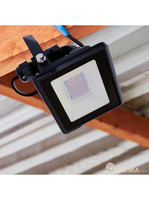 V-TAC okos LED reflektor 10W RGB+CCT, fekete házzal - SKU 3006