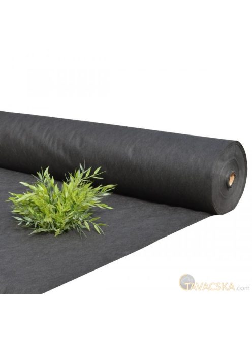 Talajtakaró fekete geotextília 50g/m2 UV stab. 1,60m x 5m