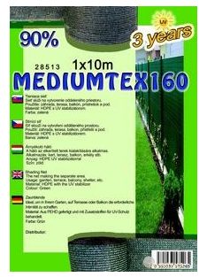 Árnyékoló háló MEDIUMTEX160 2x10m zöld 90%
