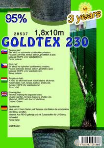 Árnyékoló háló GOLDTEX230 2x10m zöld 95%