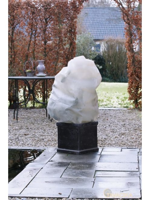 Téli takaró fólia zsinórral,bézs átm.100x1,5