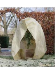 Téli takaró fólia zipzárral, beige,átm.150