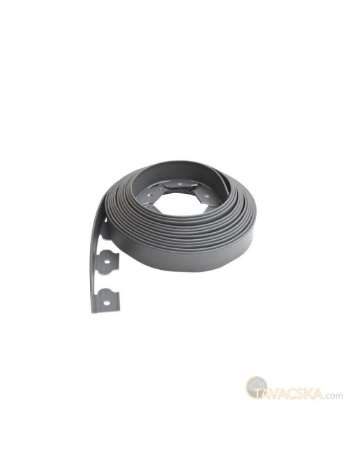 Polietilénből készült gyepszegély 5 cm x 10 m szürke