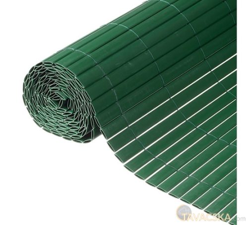 Nádhatású PVC gyékény, kétoldalas 1x3m, zöld