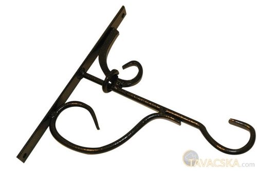Fali virágtartó kar öntöttvasból 25 cm