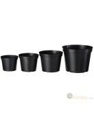 Konténer fekete 10l H22x Ø28,4cm