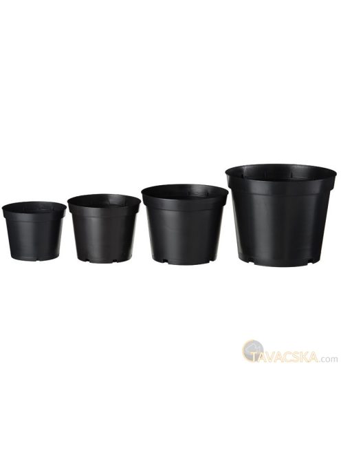 Konténer fekete 10l H22x Ø28,4cm