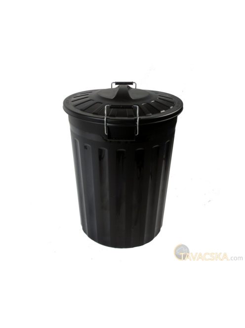 Zárható szemetes csatos fedéllel, 80l, 65x55cm