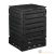 Thermo compost bin 300 l black plastic knock-down H90x60x60cm