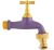 Kerti csap 1/2" LILA