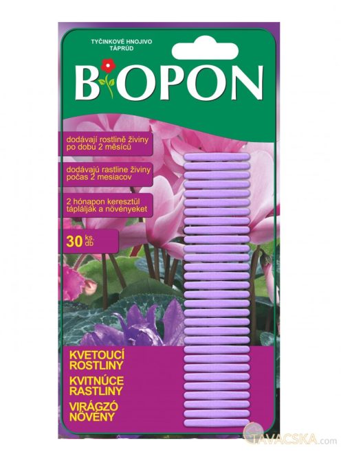 Biopon táprúd virágzó növényekhez, 30 db/cs