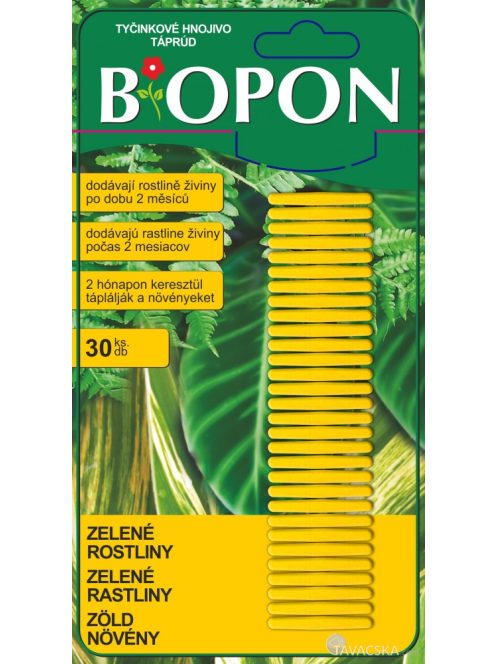 Biopon táprúd zöld növényekhez, 30 db/cs