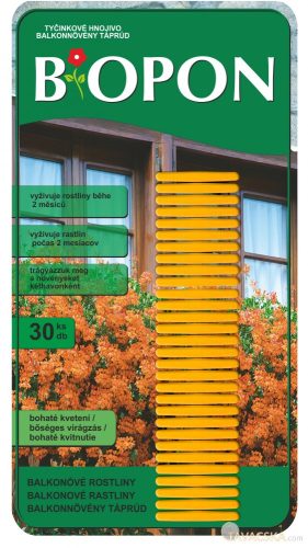 Biopon táprúd balkon növényekhez 30 db/cs