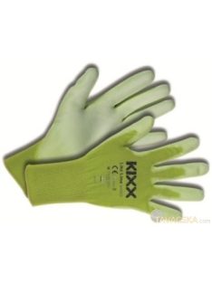 FUDGE Gyerek kesztyű nylon latex tenyér zöld 4-es méret