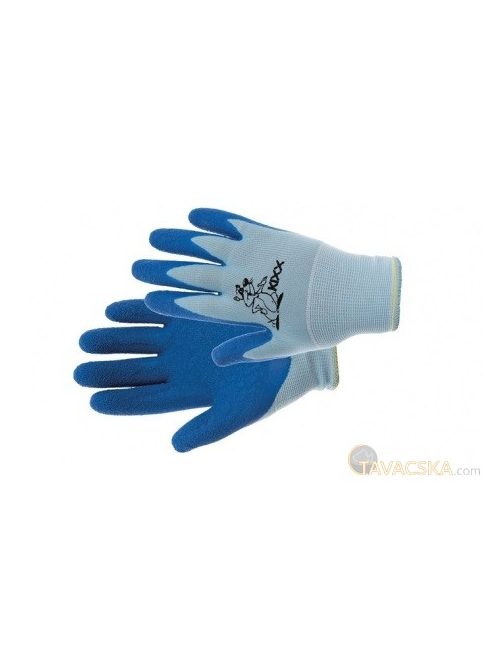 CHUNKY nylon latex tenyér kék gyerek kesztyű 5-ös méret